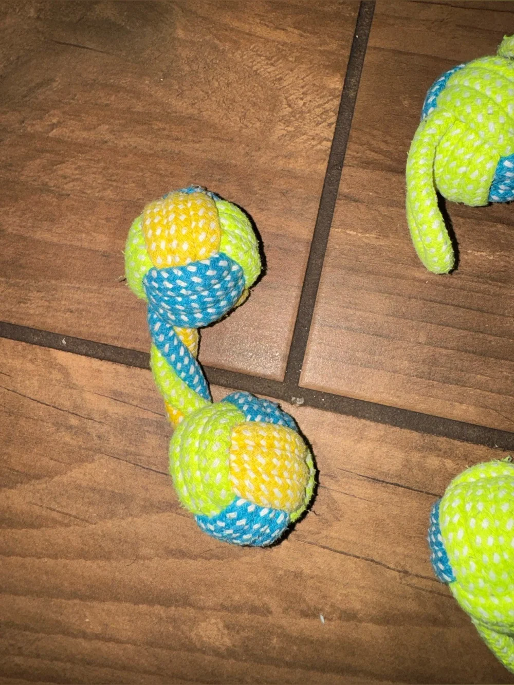 Pet chew cotton puppy rope ball toys